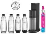 Machine à eau pétillante Sodastream Duo Noir avec 2 carafes et 2 bouteilles Fuse