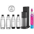 Machine à eau pétillante Sodastream Duo Noir avec 2 carafes et 2 bouteilles Fuse