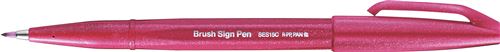 Pentel Arts Brush Sign Pen SES15C-B2X, Feutre pinceau, Rouge framboise