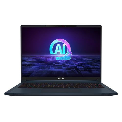 PC portable Gaming MSI Stealth 16 AI Studio A1VHG-068FR 16 QHD+ 240 Hz Intel Core Ultra 9 32 Go RAM 1 To SSD Nvidia GeForce RTX 4080 Noir