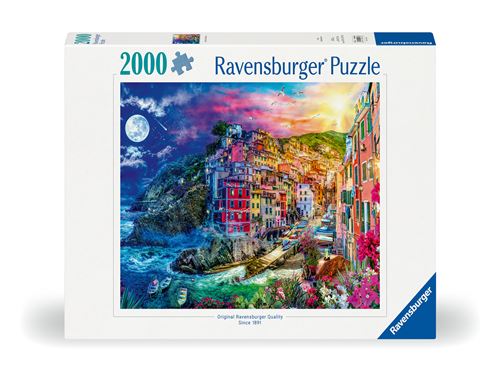 Puzzle 2000 pièces Ravensburger Cinque Terre colorées
