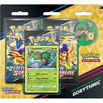 Pack de 3 Boosters et Pin à collectioner Pokémon Zénith Suprême