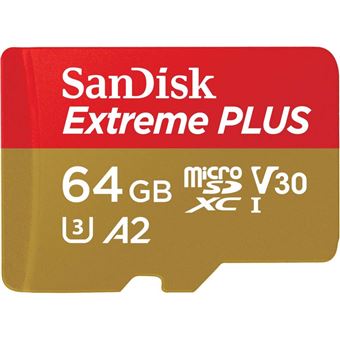 Carte Mémoire SanDisk Extreme PLUS MicroSDXC 64 Go - 1