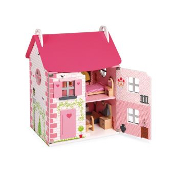 Maison de poupées Mademoiselle (bois), 11 accessoires - Maison de poupée -  Achat & prix