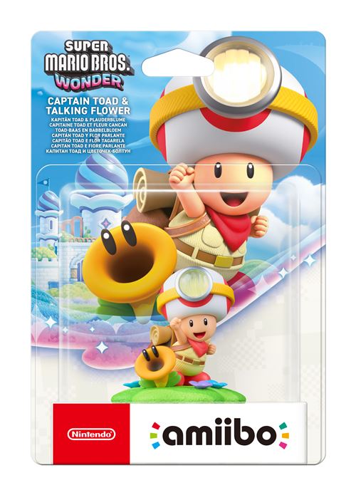 Figurine Amiibo Capitaine Toad & Fleur Cancan • Collection Super Mario - vue 2