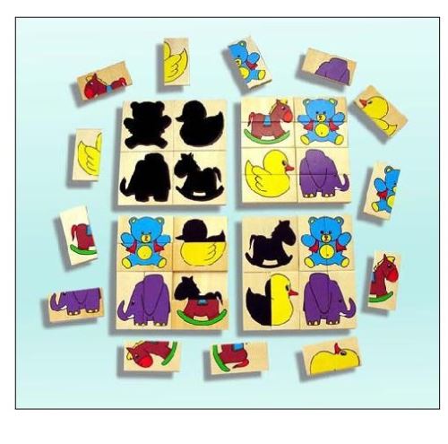 Jeu d’éveil Sapin Malin Loto Puzzle des ombres chinoises