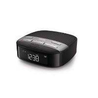 Radio-réveil Philips double alarme Noir
