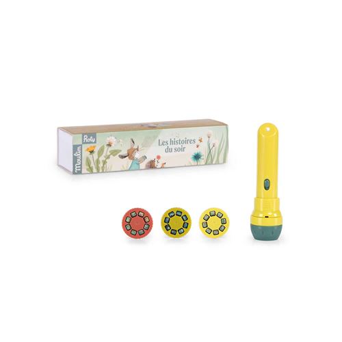 Jeu éducatif Moulin Roty Lampe à histoires Trois petits lapins