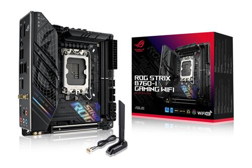 Carte mère ASUS ROG STRIX B760-I GAMING WIFI mini ITX Socket LGA1700 Chipset Intel B760