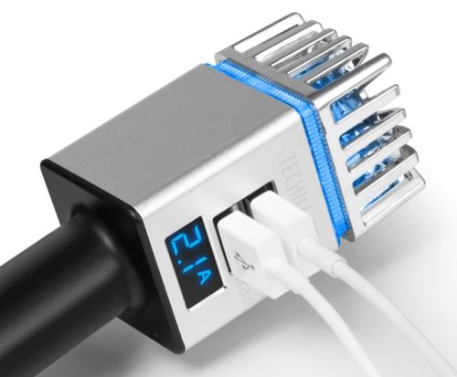 Purificateur d'air de voiture Technaxx pour allume cigare 12 /24 V Argent