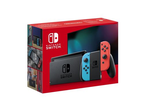 Console Nintendo Switch avec paire de Joy-Con Rouge et Bleu Neon V2