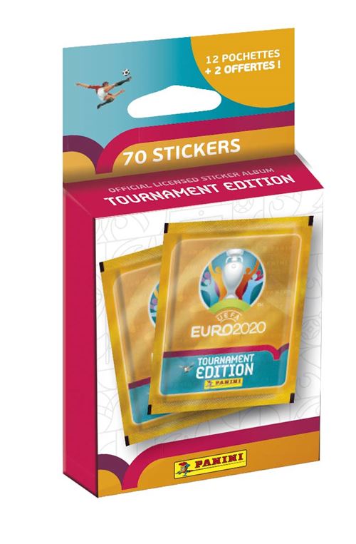 Blister De 14 Pochettes Panini Foot Stickers Uefa Euro 2020