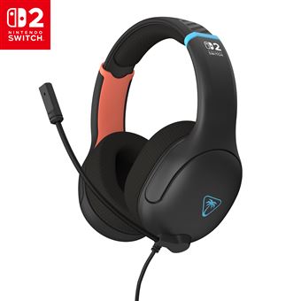 Casque Gaming filaire Turtle Beach® Airlite™ Fit Noir Charbon pour Nintendo Switch™ 2 Nintendo Switch™ Nintendo Switch™ Lite et Nintendo Switch™ Modèle OLED