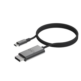 Câble vidéo LinQ Display Port(M) vers USB-C(M) 2 m Noir