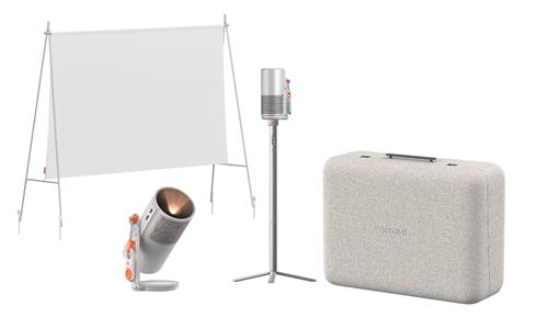 Pack Coupe de Monde Vidéoprojecteur Xgimi MoGo 4 Google TV + Ecran + Pied avec batterie + 4 Filtres créatifs + Malette de transport + Jeu FC26 offert