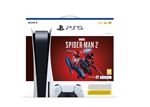 Pack Console PS5 + Manette sans fil DualSense™ + Marvel's Spider-Man 2 Blanc et Noir