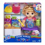 Poupée Baby Alive Adore Manger Cheveux Blonds