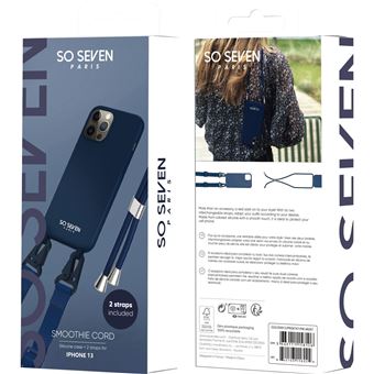 Coque silicone So Seven pour iPhone 13 Bleu