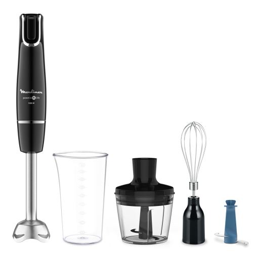Pied Mixeur Moulinex Infiny Force Avec 4 Accessoires Dd944810 1000 W Noir