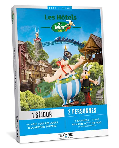 Coffret cadeau Tick’nBox Parc Asterix Séjour