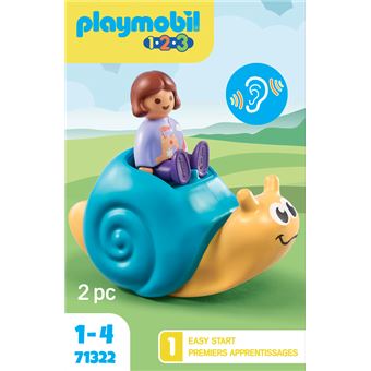 Playmobil 1.2.3 71322 Enfant avec escargot à bascule 1.2.3