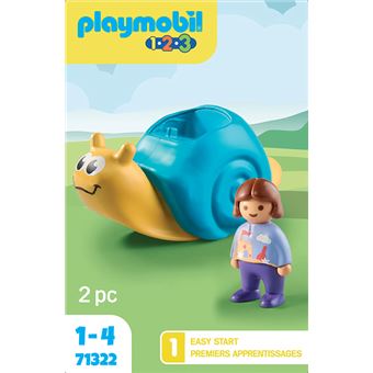 Playmobil 1.2.3 71322 Enfant avec escargot à bascule 1.2.3