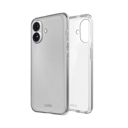 Coque SBS Skinny pour iPhone 16 Plus Transparent