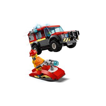 LEGO® City 60215 La caserne de Pompiers, Jeu de Construction, Jouet Garage  avec Camion pour Enfants de 5 ans et +