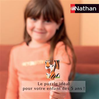 Puzzle enfant 45 pièces Nathan Carte du monde des animaux