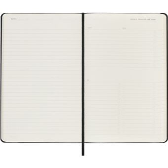 Agenda scolaire Moleskine 2022 2023 Semainier Pro Vertical grand format Rigide Noir