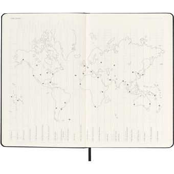 Agenda scolaire Moleskine 2022 2023 Semainier Pro Vertical grand format Rigide Noir