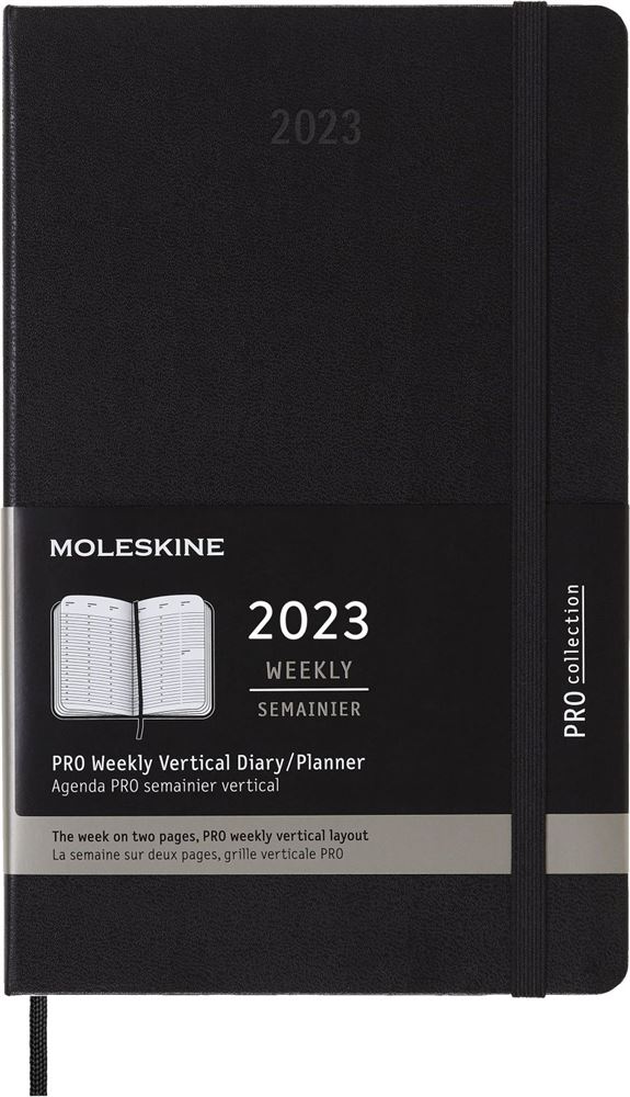 Agenda scolaire Moleskine 2022 2023 Semainier Pro Vertical grand format