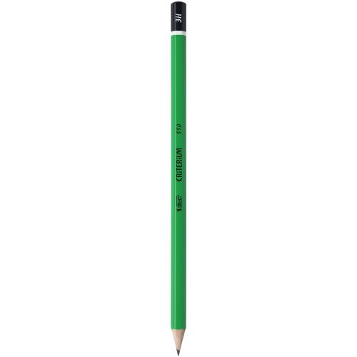 Crayon graphite Bic - t&ecirc;te tremp&eacute;e - mine 3H - Cont&eacute; Criterium 550
