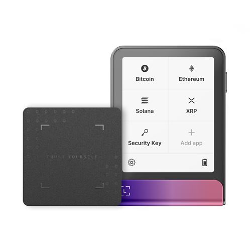 Cryptowallet Ledger Flex™ Carminé avec Recovery Key incluse