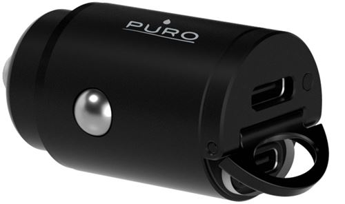 Adaptateur allume-cigare Puro double ports USB-C 30W Noir
