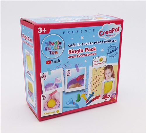 Pâte à modeler Creapat Studio Bubble Tea Jaune