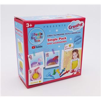 Pâte à modeler Creapat Studio Bubble Tea Jaune - 1