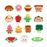 Assortiment peluches Food 8cm