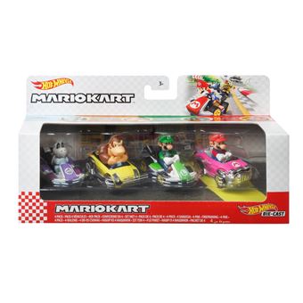 Pack de 4 voitures Hot Wheels Mario Kart N°1