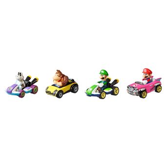 Pack de 4 voitures Hot Wheels Mario Kart N°1