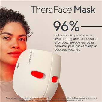 Masque facial LED Therabody TheraFace Blanc