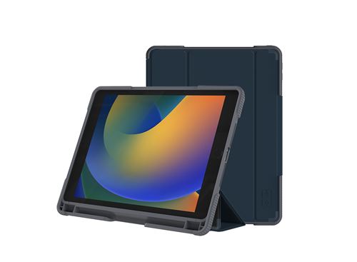 Folio Academy MW pour iPad 10.2 7ème génération 8ème génération 9ème génération 2019 2020 et 2021 Bleu