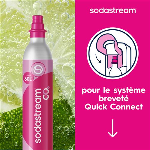 Amacoam Adaptateur Bouteille CO2 Rapide Pour SodaStream Duo - Connecteur Gaz Violet