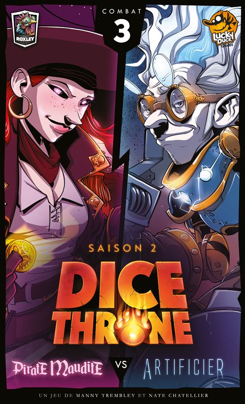 Jeu de stratégie Lucky Duck Games Dice Throne Saison 2 Artificier vs Pirate Maudite