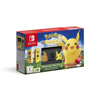 Console Nintendo Switch Pokémon Let's Go Pikachu ! Edition Pikachu et Évoli - 1