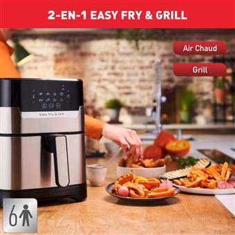 Friteuse sans huile Moulinex Easy Fry & Grill Digital 1400 W Argent et Noir