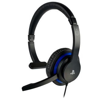 Micro Casque Mono Bigben Communicator Noir Et Bleu Pour Ps4