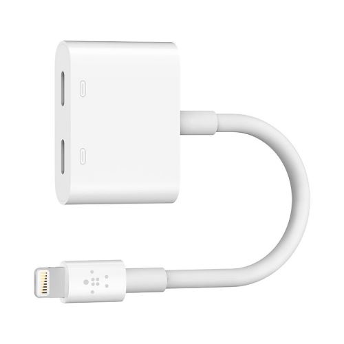 Belkin Lightning Audio + Charge RockStar - câble de recharge/audio - Lightning / audio - 11.5 cm