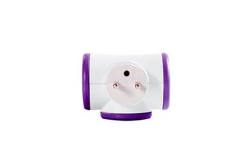 Multiprise Triplite Rotative Watt&Co Violette