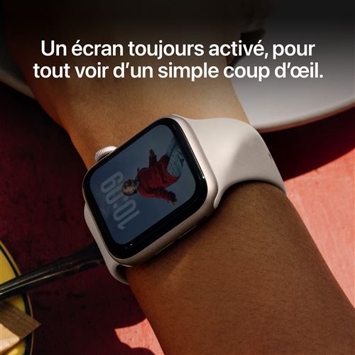Apple Watch SE GPS 44mm Boitier en Aluminium Minuit avec